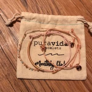 Pura Vida 3pk rose gold bracelets